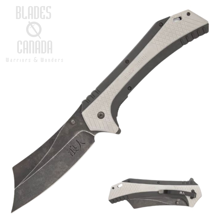 UC Black Ronin Maximus Razor Flipper Folding Knife, 12" Overall, Assisted Opening, UC3445